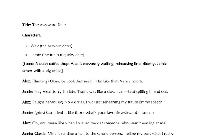 do hilarious, viral comedy scripts for standup or videos
